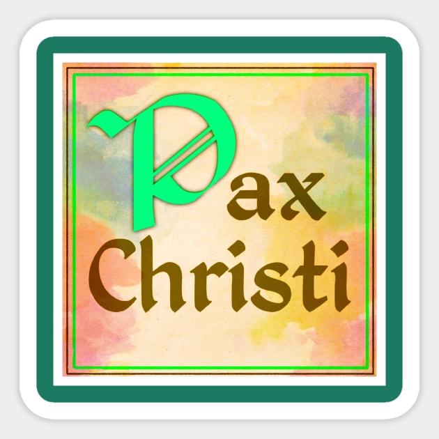 Pax Christi Sticker by SkyRay